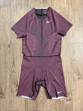 Nike Pro Elite Track Field Speedsuit Fuchsia 2024 Made In USA FQ1287-617 Sz S/M